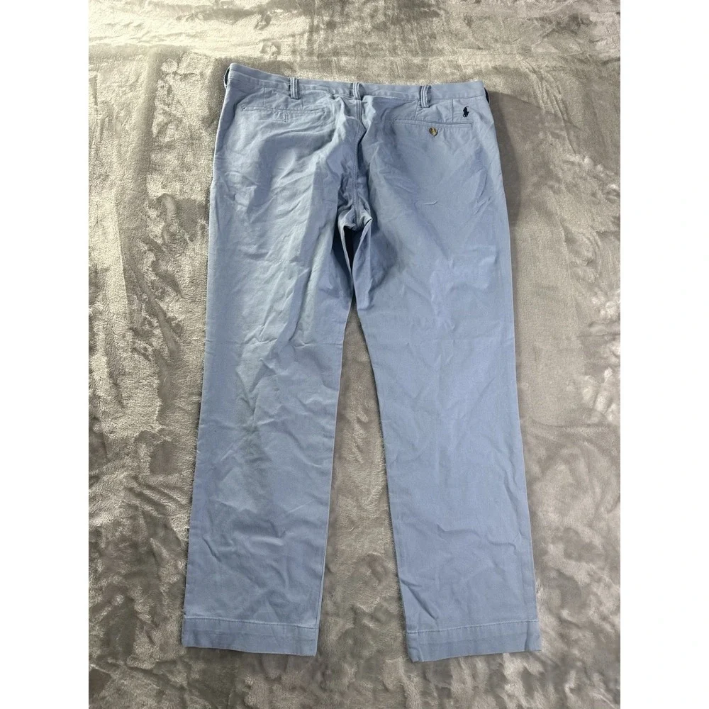 Polo Ralph Lauren The Polo Chino Stretch Slim Fit Light Blue 40x29 Cotton Twill